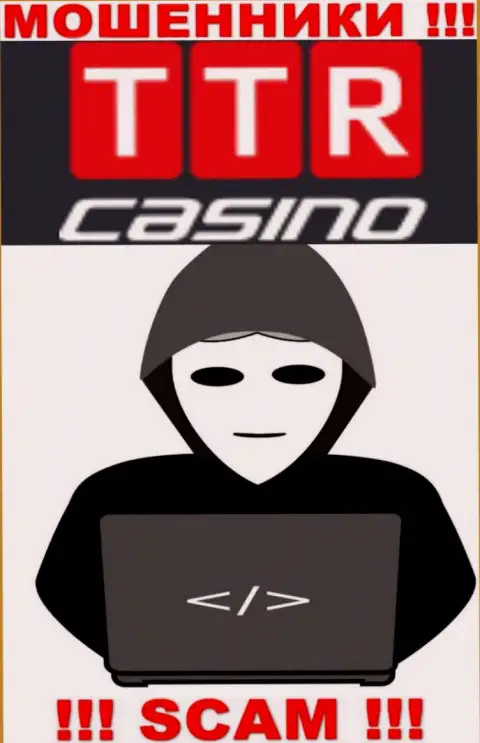 Перейдя на веб-сайт махинаторов TTR Casino мы обнаружили отсутствие инфы о их непосредственном руководстве