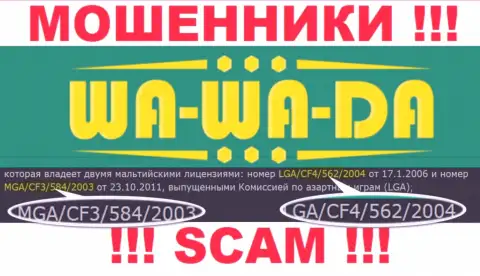 Осторожно, Wa Wa Da выманивают денежные вложения, хотя и опубликовали лицензию на web-портале