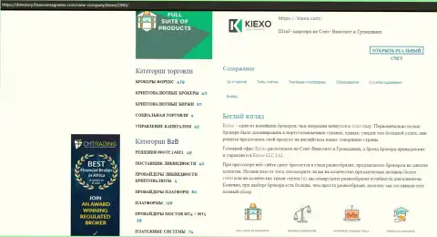 Статья про Форекс дилера KIEXO имеется на web-сайте директори финансмагнатес Ком