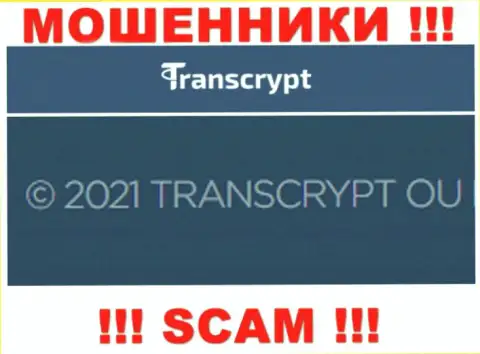 Вы не сможете сохранить собственные финансовые вложения имея дело с компанией ТрансКрипт, даже если у них есть юр лицо TRANSCRYPT OÜ