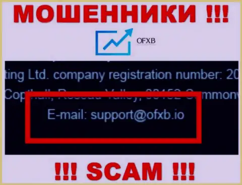 Связаться с мошенниками OFXB возможно по данному адресу электронного ящика (инфа взята была с их сервиса)