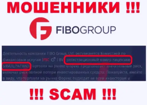 Не работайте совместно с компанией Fibo Forex, зная их лицензию, представленную на веб-сервисе, Вы не сумеете спасти собственные вклады