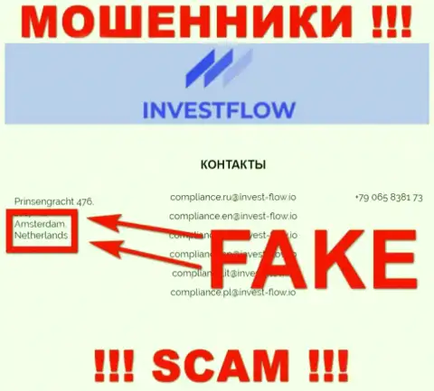 Обманщики InvestFlow ни за что не представят реальную инфу о юрисдикции, на веб-портале - липа