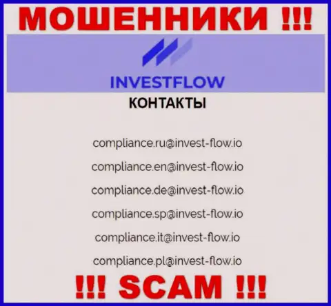 Установить контакт с интернет-мошенниками Invest-Flow можете по этому адресу электронной почты (инфа взята с их веб-сервиса)