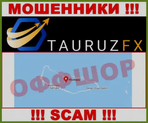 С интернет мошенником ТаурузФИкс опасно взаимодействовать, они базируются в оффшоре: Marshall Island