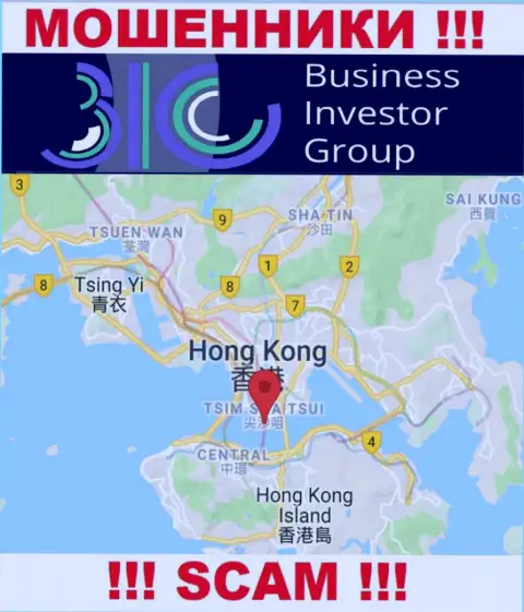 Оффшорное расположение Business Investor Group - на территории Hong Kong