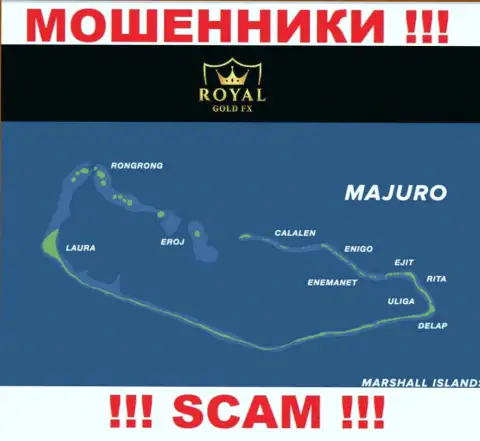 Рекомендуем избегать работы с internet-мошенниками Роял Голд Фх, Majuro, Marshall Islands - их юридическое место регистрации