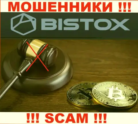 На сайте мошенников Bistox Вы не разыщите сведений о регуляторе, его нет !