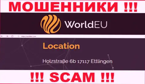 Избегайте совместной работы с конторой WorldEU !!! Приведенный ими официальный адрес это фейк