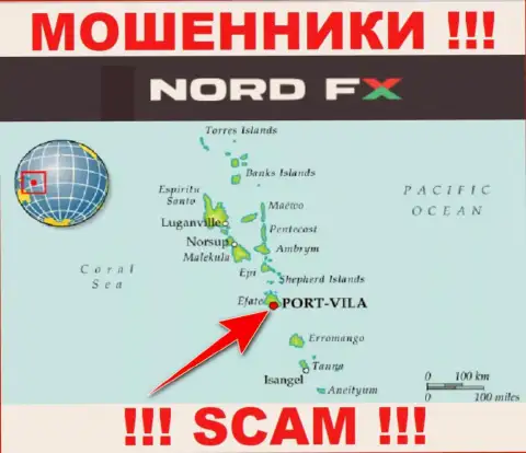 NordFX Com сообщили у себя на сервисе свое место регистрации - на территории Vanuatu