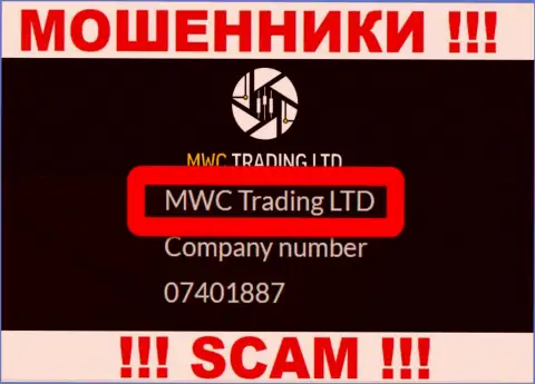 На веб-ресурсе МВСТрейдингЛтд Ком написано, что MWC Trading LTD - их юридическое лицо, но это не обозначает, что они добропорядочны