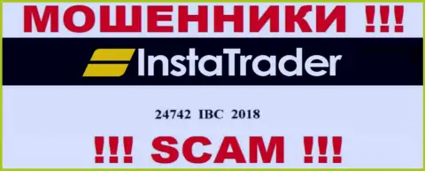 Не работайте совместно с конторой Insta Trader, регистрационный номер (24742 IBC 2018) не основание доверять денежные средства
