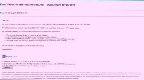 Лохотронщики из Bank Finam не прекращают строчить свои тупости про блокировку страницы с отзывами